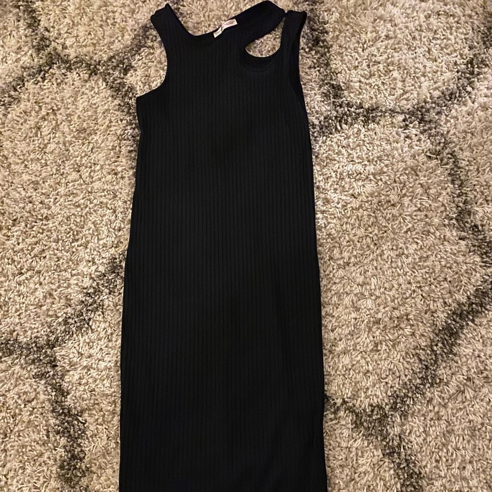 Zara Black Maxi Body-con Dress